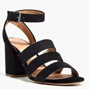 Madewell Maria Three Strap Suede Sandals